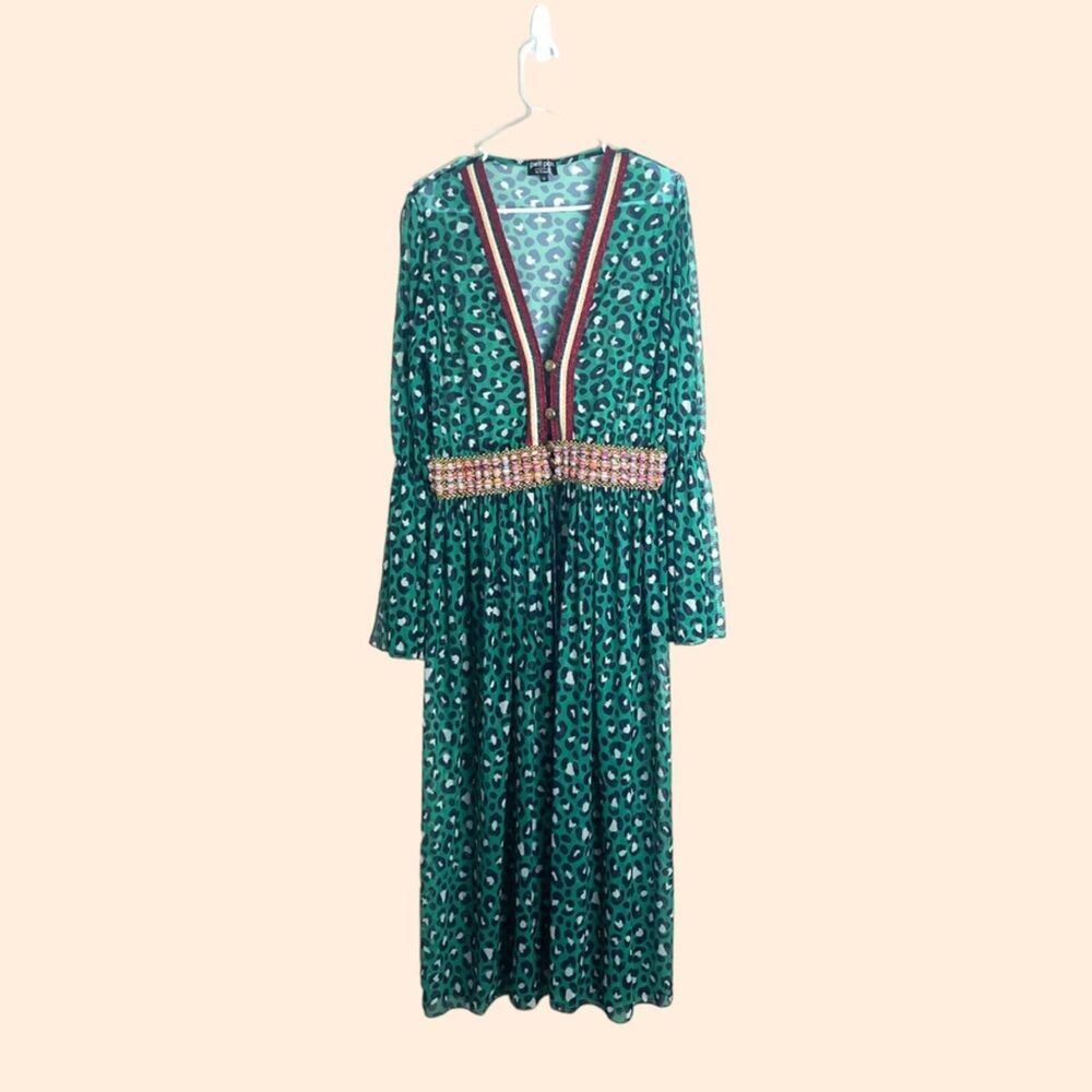 Petit Pois Mesh Maxi Dress